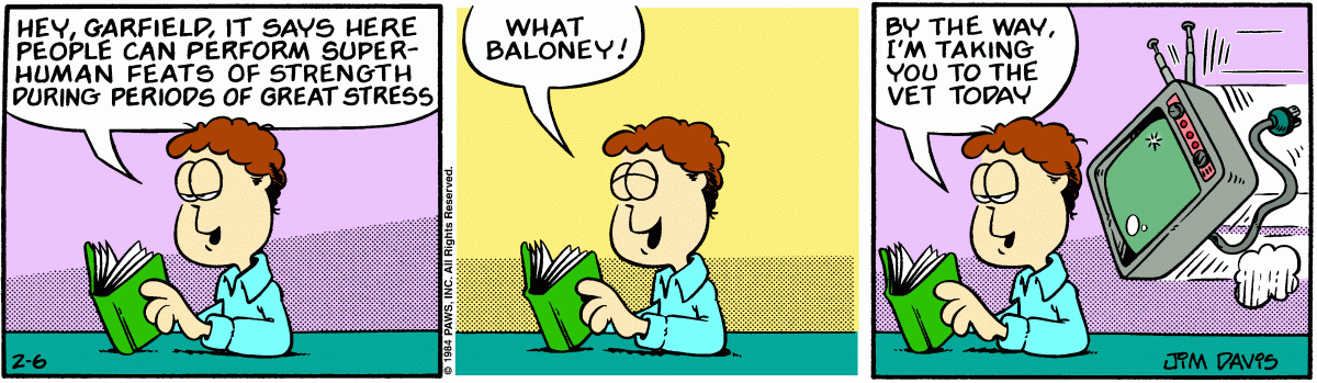 Garfield, February 6, 1984