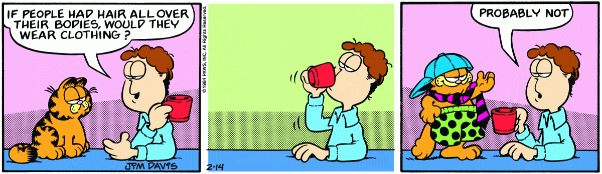Garfield, February 14, 1984