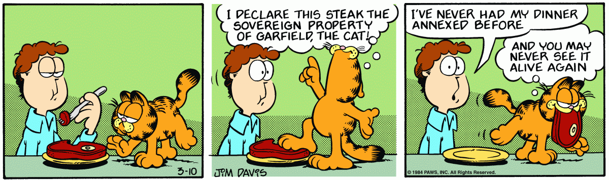 Garfield, March 10, 1984
