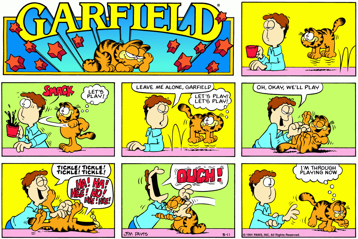 Garfield, March 11, 1984