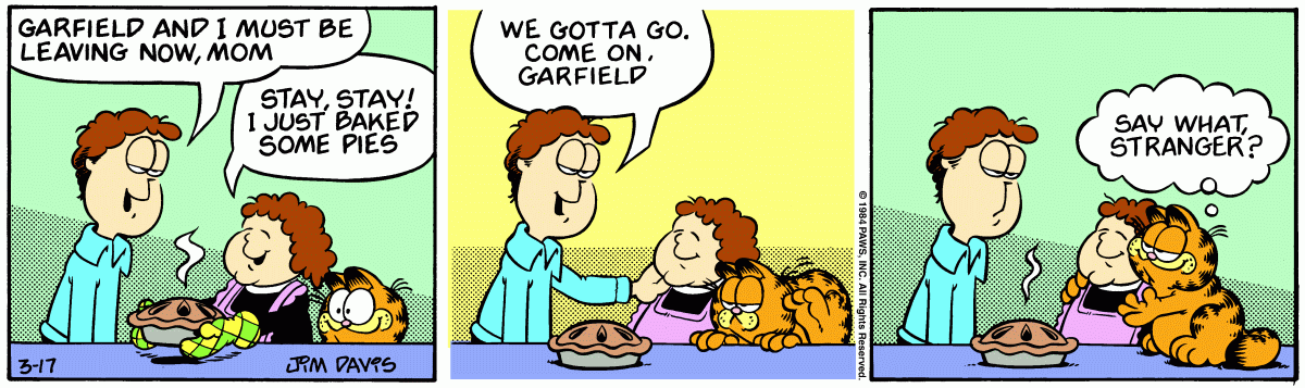 Garfield, March 17, 1984