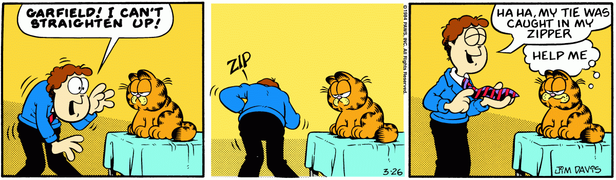 Garfield, March 26, 1984