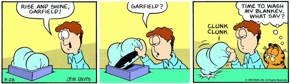 Garfield, March 28, 1984