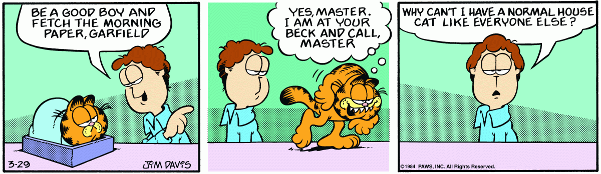 Garfield, March 29, 1984