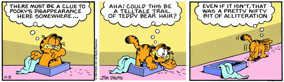 Garfield, April 5, 1984