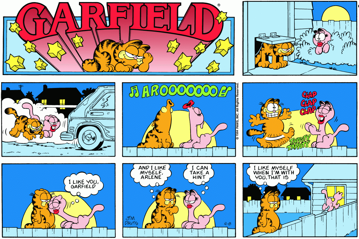 Garfield, April 8, 1984