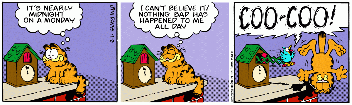 Garfield, April 9, 1984