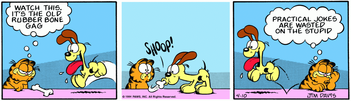 Garfield, April 10, 1984