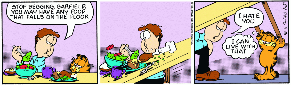 Garfield, April 13, 1984