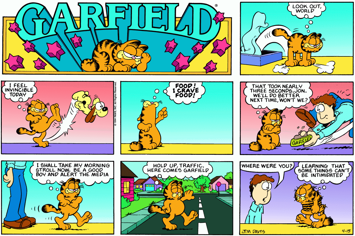 Garfield, April 15, 1984