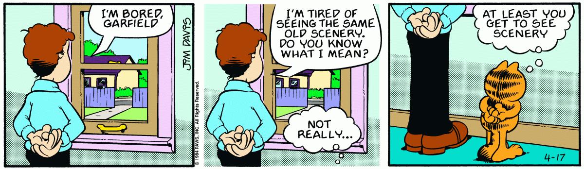 Garfield, April 17, 1984