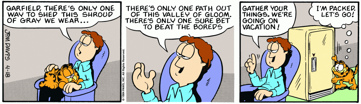 Garfield, April 18, 1984