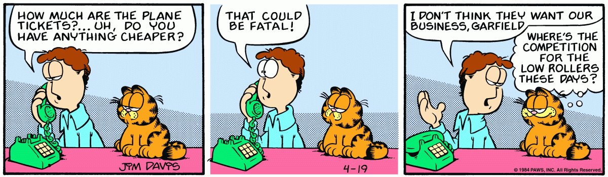 Garfield, April 19, 1984