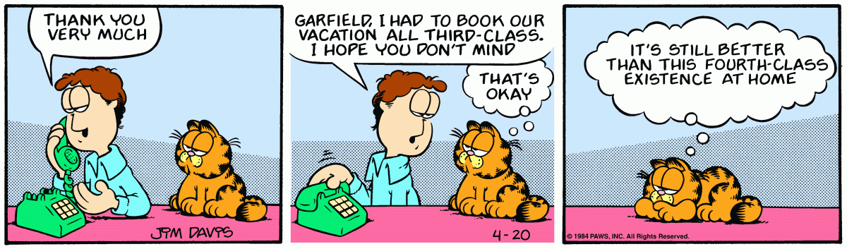 Garfield, April 20, 1984