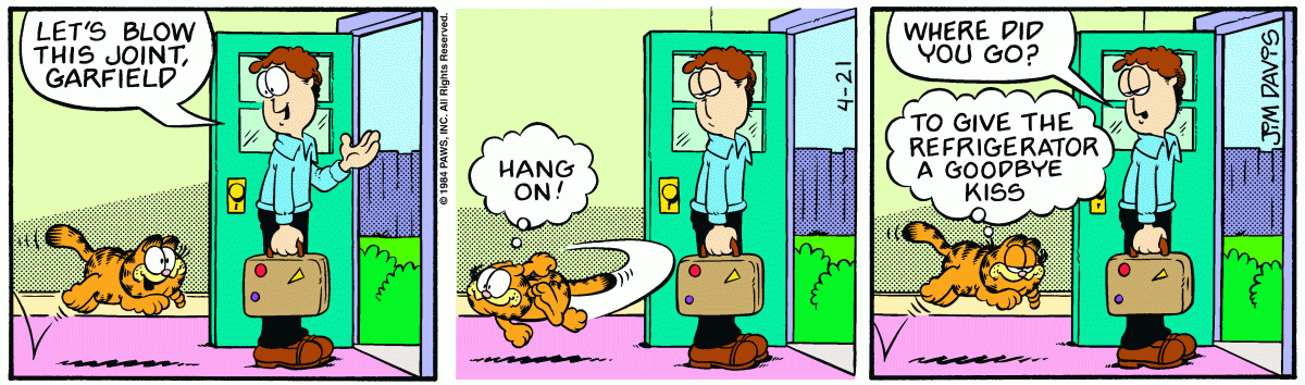 Garfield, April 21, 1984