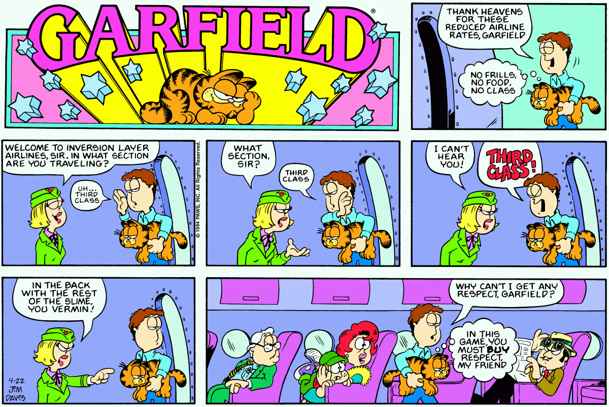 Garfield, April 22, 1984