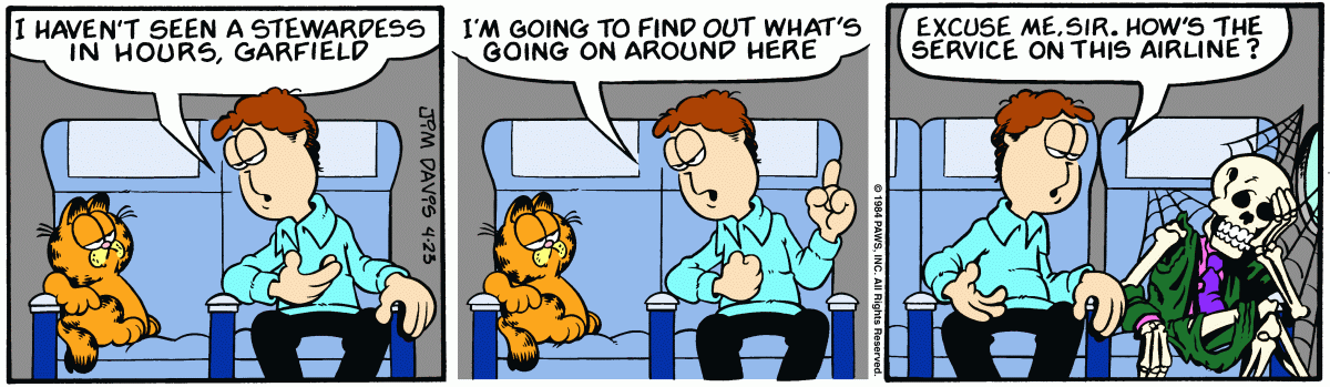 Garfield, April 23, 1984