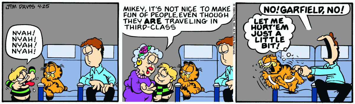 Garfield, April 25, 1984