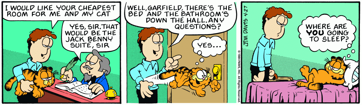 Garfield, April 27, 1984