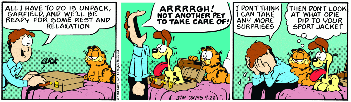 Garfield, April 28, 1984