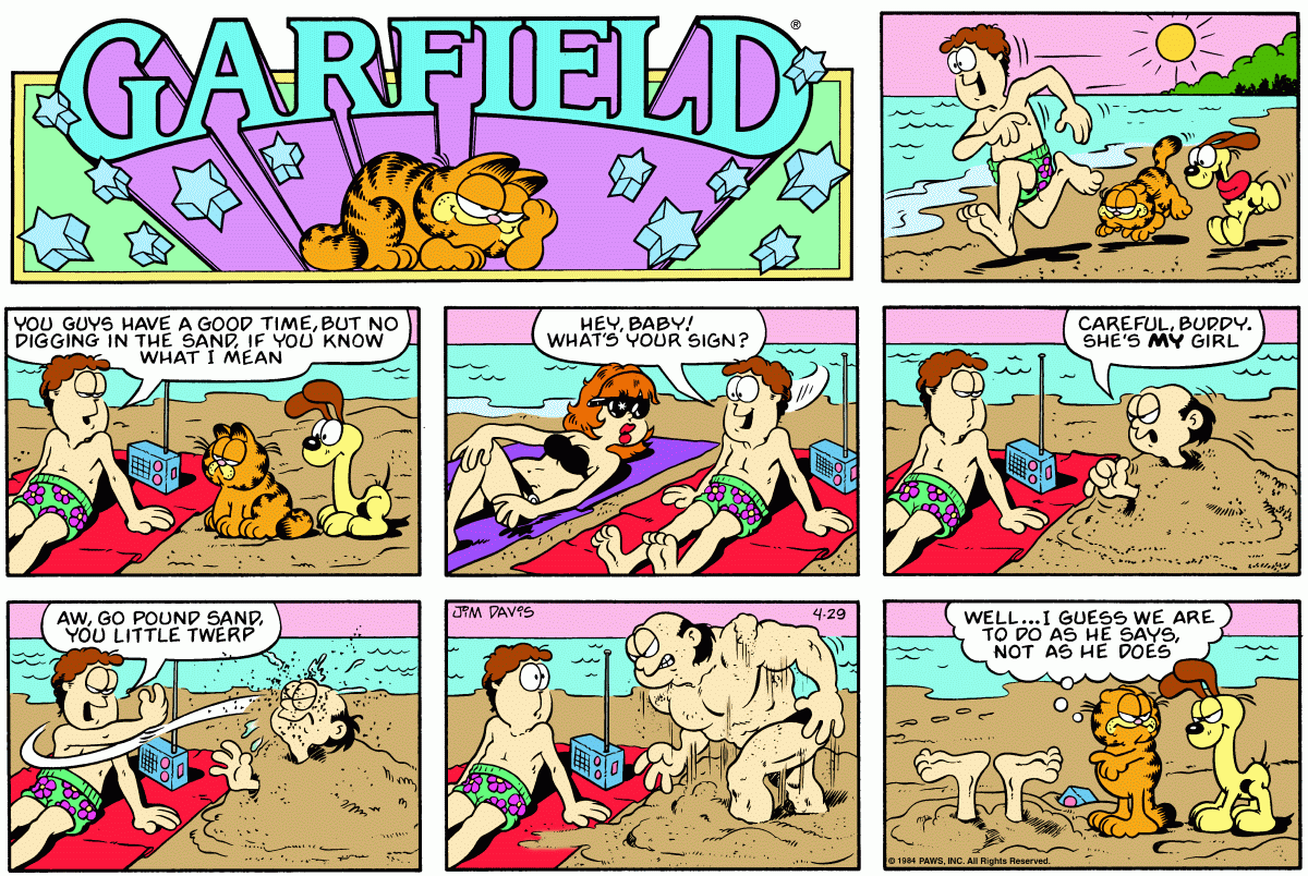 Garfield, April 29, 1984