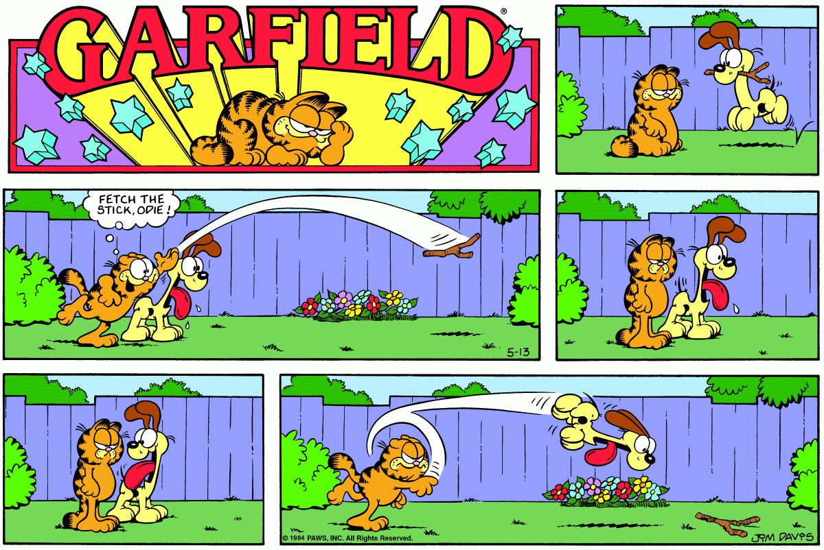 Garfield, May 13, 1984