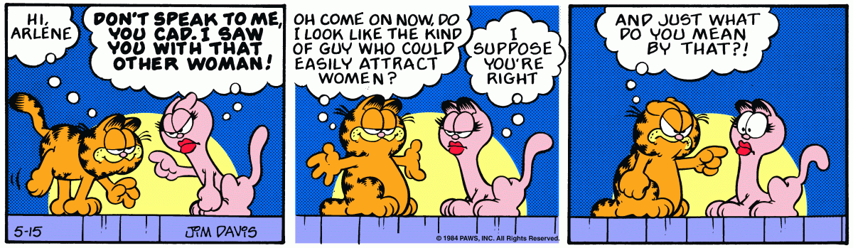 Garfield, May 15, 1984