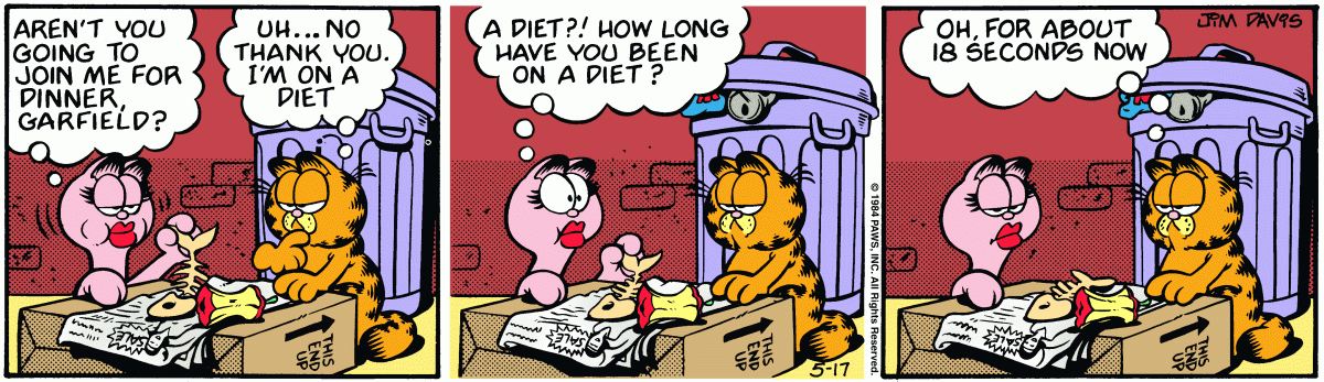 Garfield, May 17, 1984
