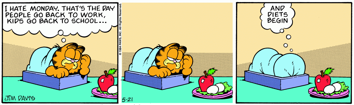 Garfield, May 21, 1984