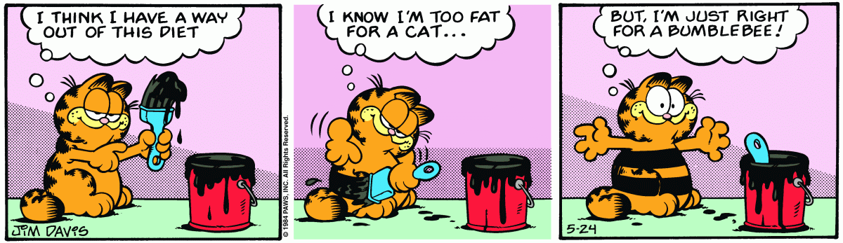 Garfield, May 24, 1984