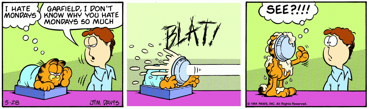 Garfield, May 28, 1984