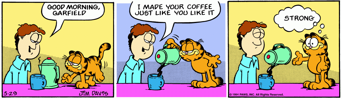 Garfield, May 29, 1984