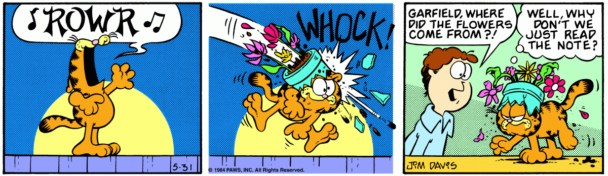 Garfield, May 31, 1984