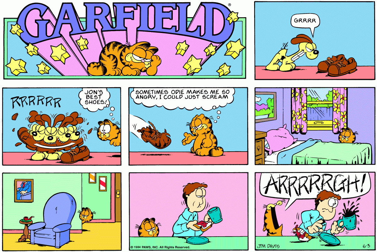 Garfield, June 3, 1984