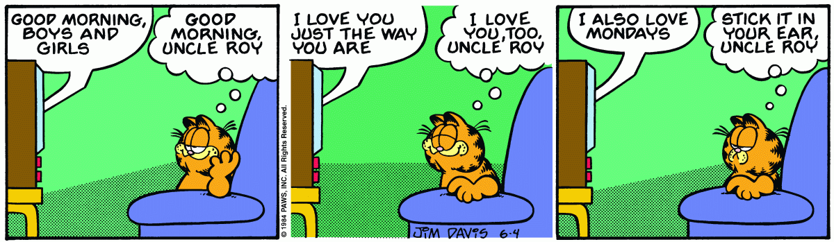 Garfield, June 4, 1984