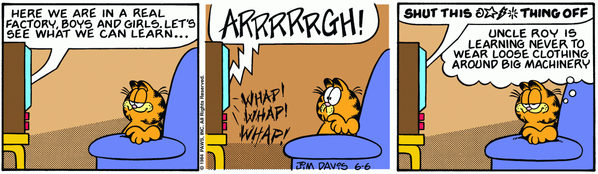 Garfield, June 6, 1984