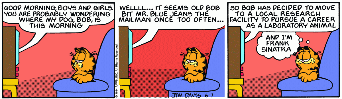 Garfield, June 7, 1984
