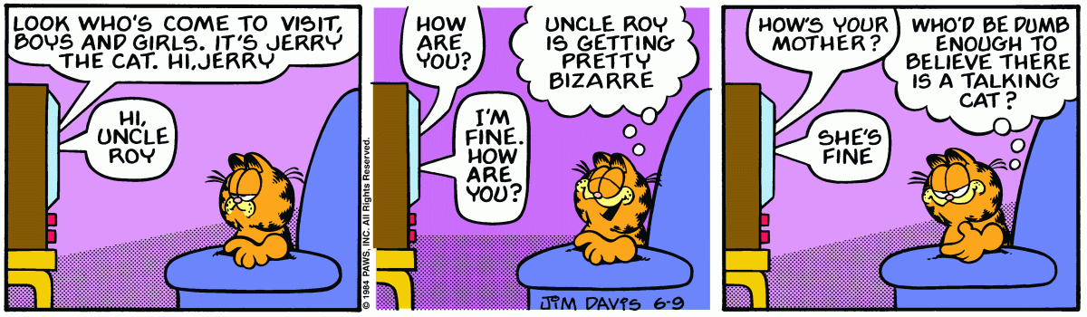 Garfield, June 9, 1984