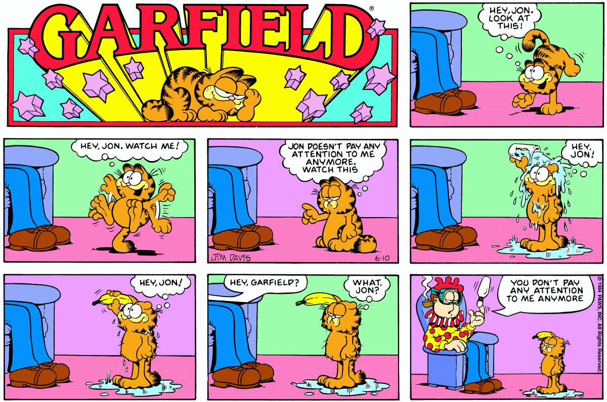 Garfield, June 10, 1984