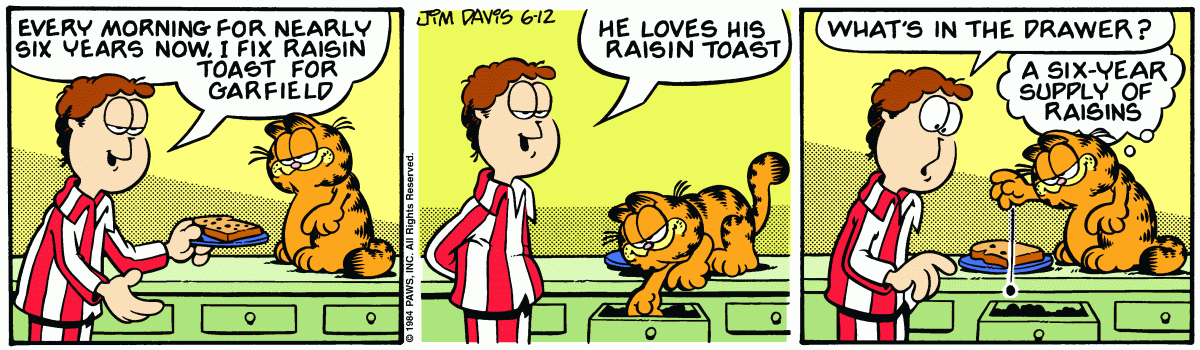 Garfield, June 12, 1984