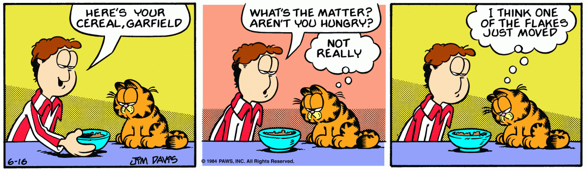 Garfield, June 16, 1984