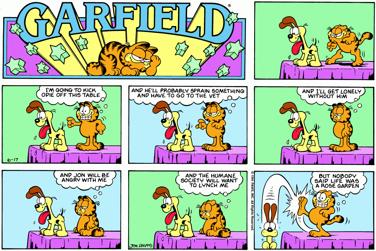 Garfield, June 17, 1984