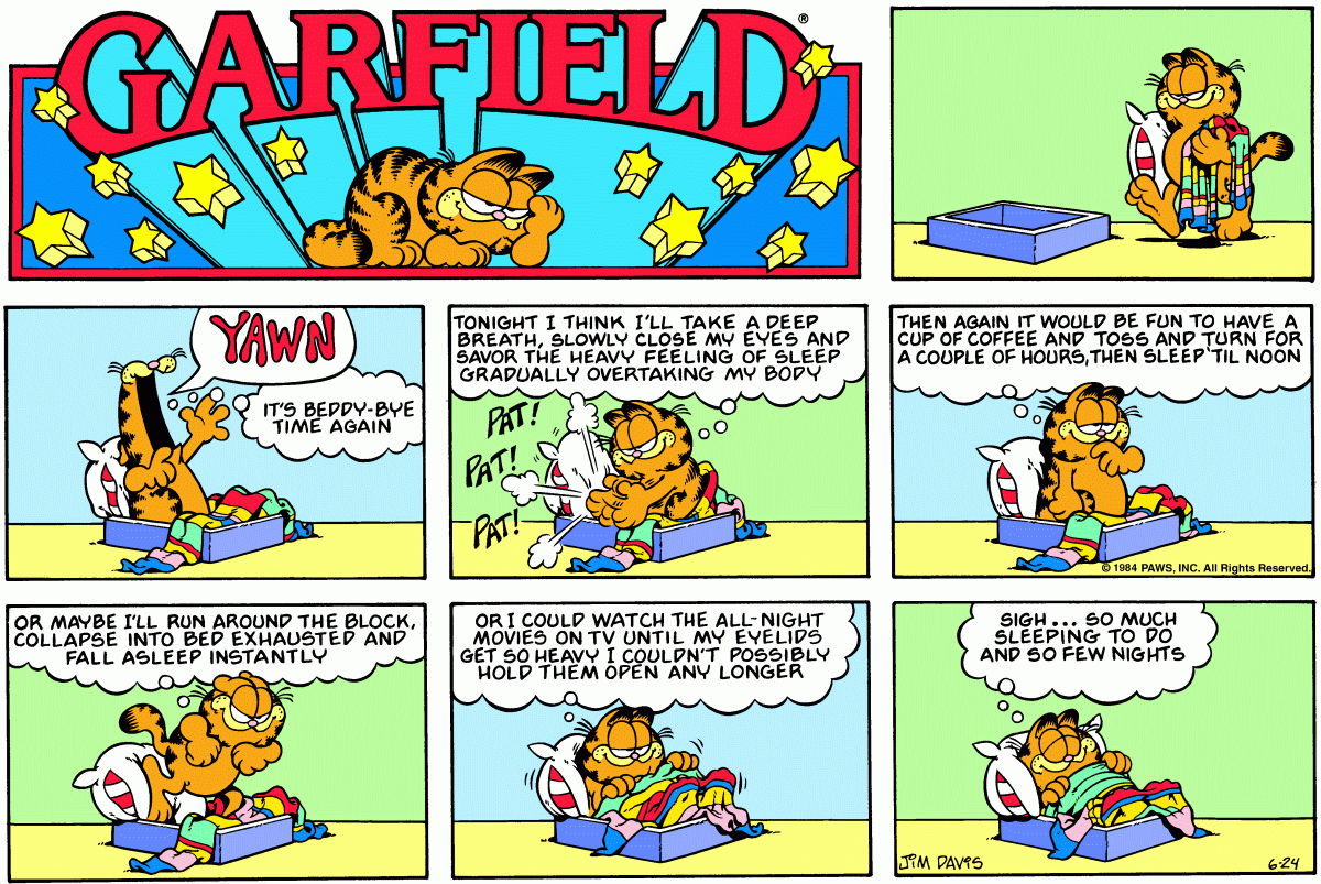 Garfield, June 24, 1984