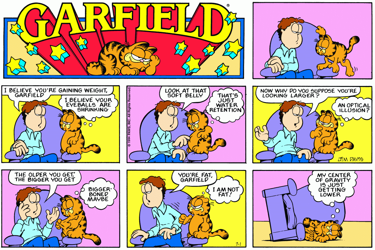 Garfield, July 1, 1984