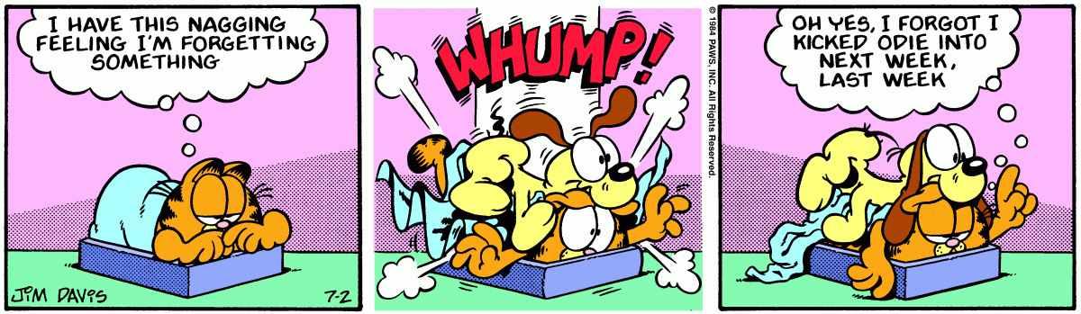 Garfield, July 2, 1984