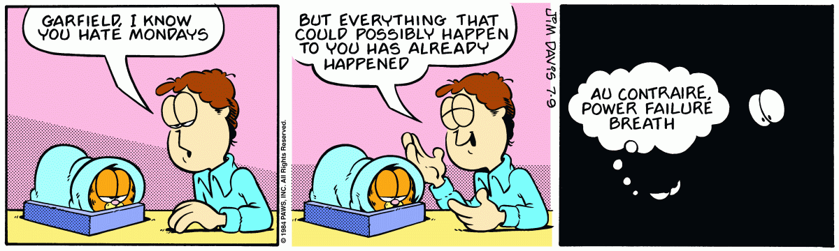Garfield, July 9, 1984