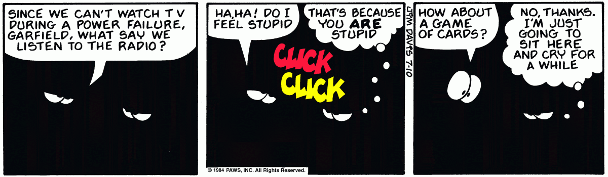 Garfield, July 10, 1984