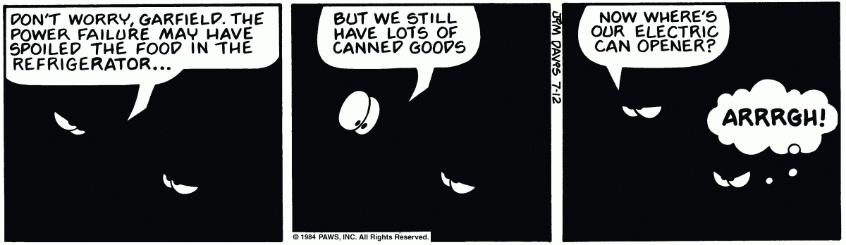 Garfield, July 12, 1984