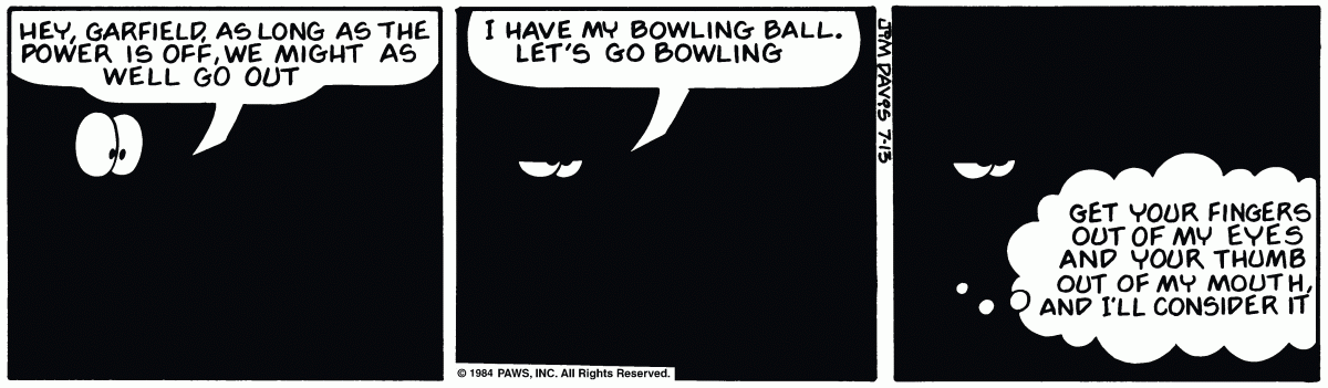 Garfield, July 13, 1984