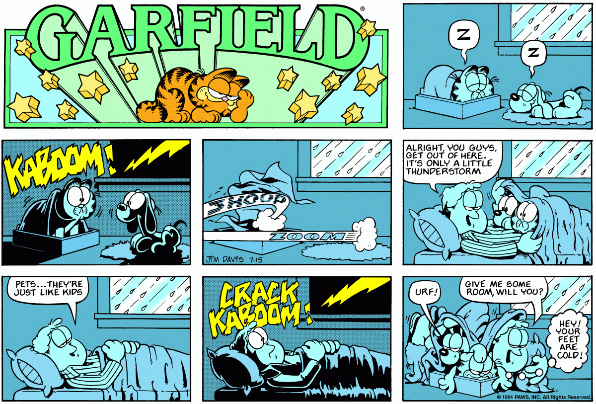 Garfield, July 15, 1984